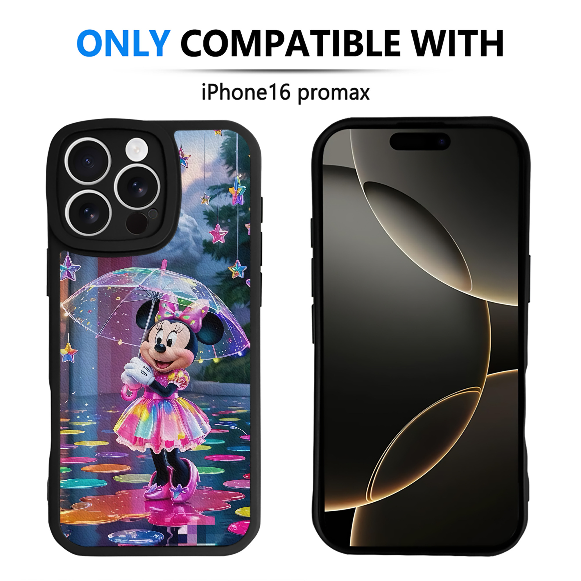（画像用） ミッキーマウス Mickey Mouse 【iPhone 16シリーズ対応】シリコンスマホケース（レザー調） 材質：シリコン
